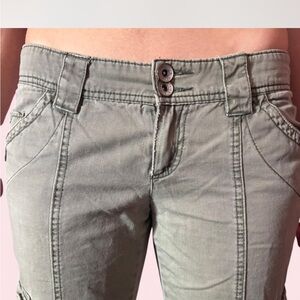 Women's Sage Green Utility Jeans